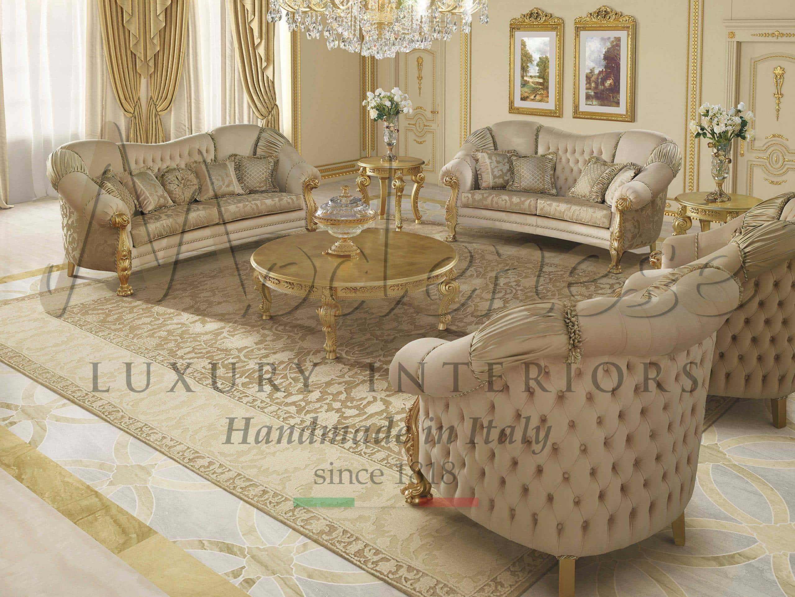 Classic Luxury Living Room Furniture Italian Artisanal Handmade Furniture High End Italian Home Decor Furnishing Luxury Italian Classic Furniture