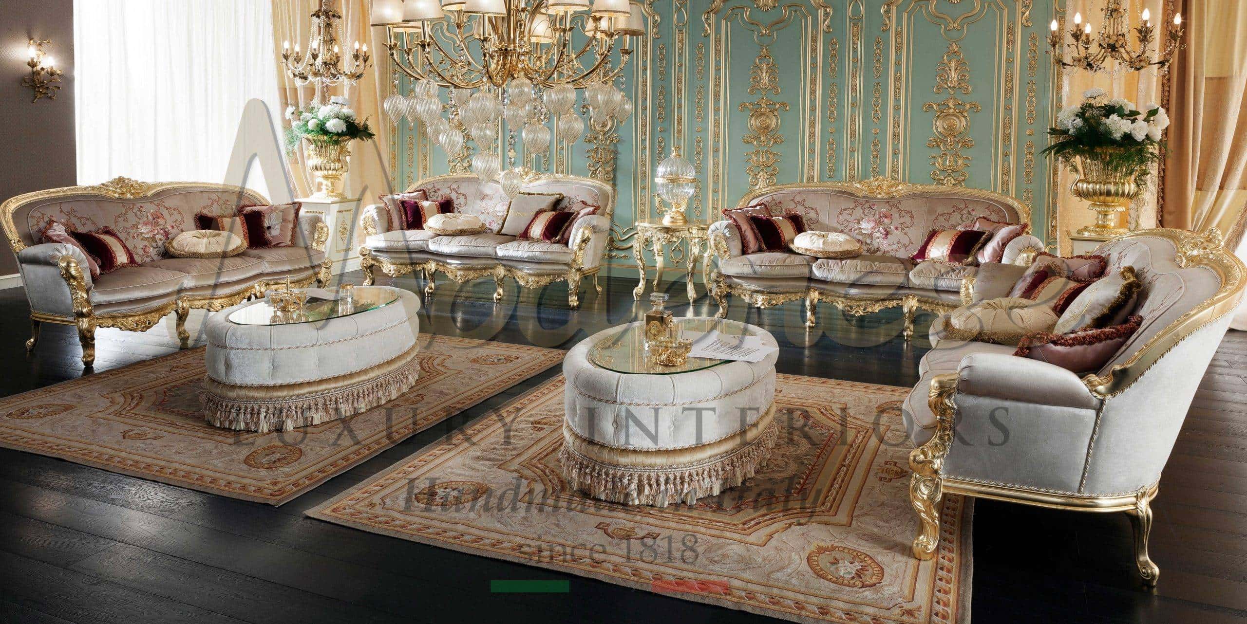 Luxury Traditional Classic Majlis Sofa Set Furniture Made In Italy