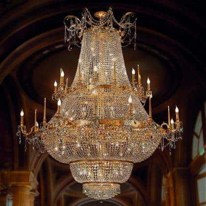 дизайн интерьера домов эксклюзивные люстры и лампы в классическом стиле