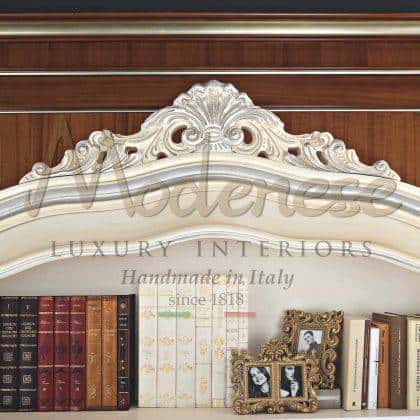 классические библиотеки роскошные книжные шкафы высококачественная итальянская мебель в классическом стиле барокко венецианский стиль 100% сделано в италии на заказ роскошный декор из золота мебель из массива дерева резьба ручной работы