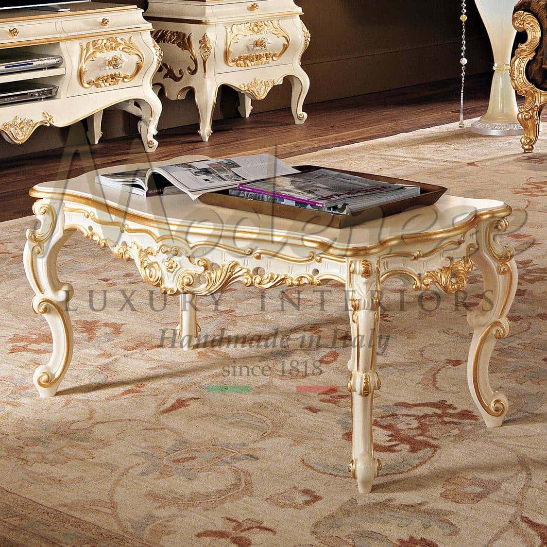 Classic Made In Italy Luxury Wooden Coffee Tables And Side Tables Luxury Italian Furnishing Luxury Classic Furniture Made In Italy