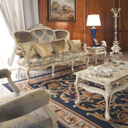 Traditional Baroque Venetian Style 3 Seater Italian Sofa by Modenese Luxury Interiors