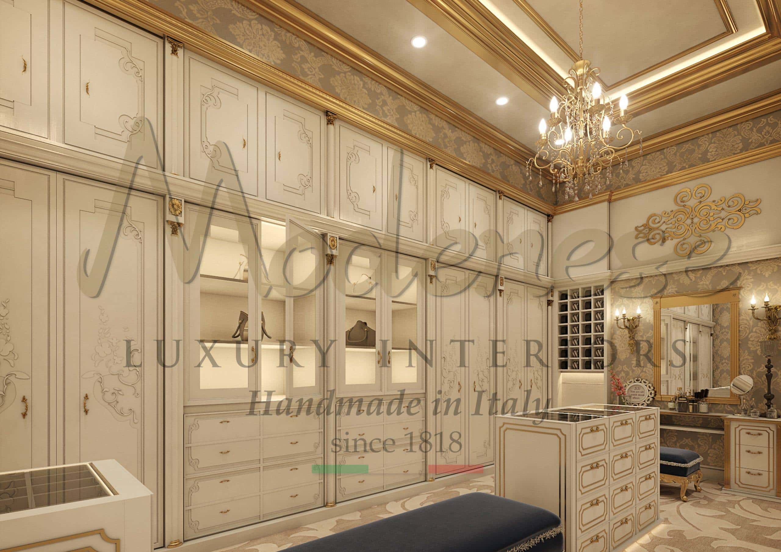 LUXURY DRESSING ROOM INTERIOR FROM MODENESE LUXURY INTERIORS ⋆ Luxury  Italian Classic Furniture