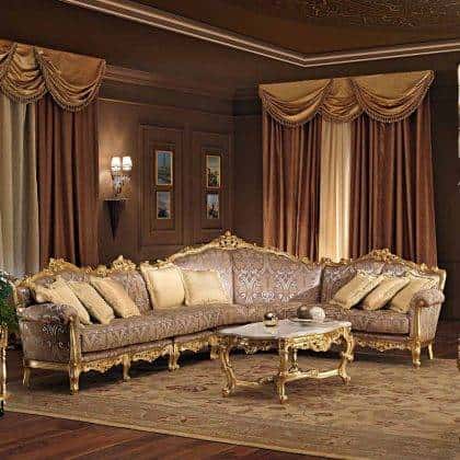majestic luxury interiors made in Italy traditional dewaniya sofa set collection classy classic traditional design golden leaf details empire majlis furniture collection handcrafted coffee tables top green onyx marble precious italian fabrics solid wood handmade manufacturing timeless design high-end quality bespoke dewaniya furniture sofas armchairs coffee tables consoles royal palace home furnishings