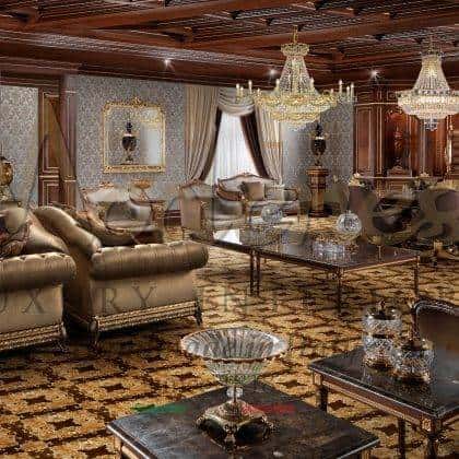 baroque furniture italian design high quality made in italy luxury classic sofa set majlis interior design service home decoration empire exclusive elegant furnishing project villas interiors handmade rafined armchairs upholstery italian fabrics solid wood gold opulent living room