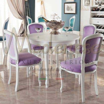 luxury classic dining tables customizable fabrics finishes top quality classic italian furniture manufacturing solid wood materials luxury living lifestyle elegant home furnishing ideas beautiful rich dining room collection