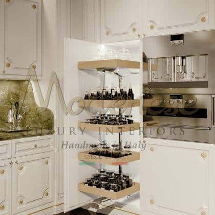 Classic Luxury Bespoke Italian Kitchen Fixed Furniture Handmade Craftsmanship Bespoke Fixed Furniture Interior Project Luxury Classic Furniture Made In Italy