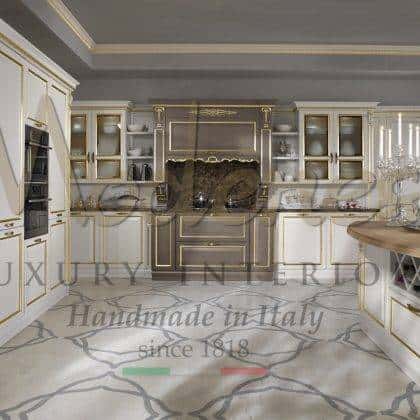 exclusive Contemporary kitchen version best quality made in Italy handmade venetian style handcrafted luxury kitchen cabinet elegant venetian baroque style an exclusive empire range details high-end classical design exclusive fixed furniture top artisanal interiors production majestic refined bespoke kitchen solid wood exclusive manufacturing