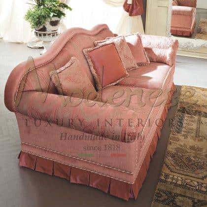 Luxury Upholstered Comfortable 3 Seater Ssofa Refined Classy Design by Modenese Luxury Interiors