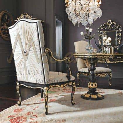 Безвременная классика роскошный стиль итальянский декор кресла в классическом стиле стулья из массива дерева резьба по дереву ручной работы роскошный классический дизайн итальянская мебель премиального класса
