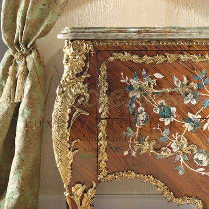 exclusive customized luxury elegant italian handmade painting cabinet customizable fabrics finishes with gold leaf details top quality classic italian furniture personalized manufacturing solid wood materials luxury lifestyle elegant home furnishing rich cabinet collection