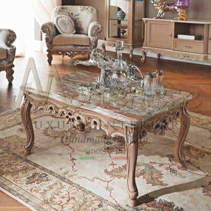 elegant classy precious coffee table style italian designed fabrics top rosa norvegia marble refined leaf details luxury sophisticated solid wood handcrafted furniture luxurious royal palace exclusive home décor made in italy quality