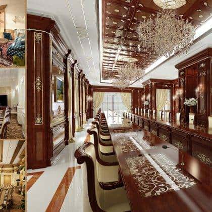 custom fit out furniture corporate offices production handmade best classic luxury royal classy baroque victorian majestic refined style
