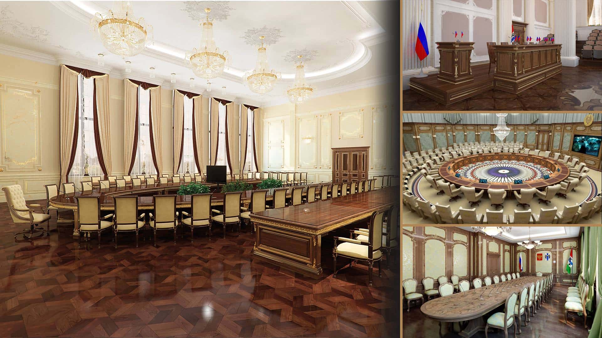 государственные помещения дизайн интерьера посольство консульство мебель на заказ в классическом стиле из Италии эксклюзивный элитный дизайн