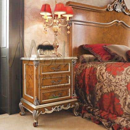 Эксклюзивный императорский стиль спальни роскошная итальянская мебель в классическом стиле прикроватные тумбочки из массива дерева итальянская мебель высокого качества для дворца роскошная мебель в стиле Людвига спальни на заказ для дворца