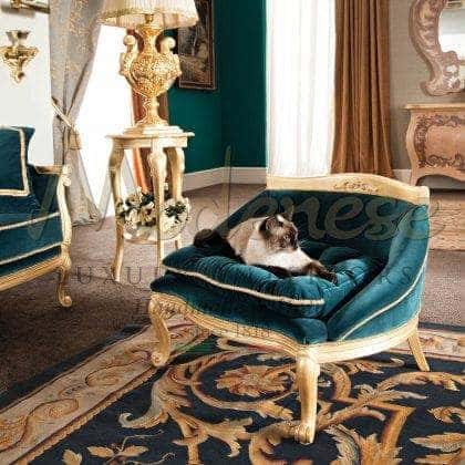 Уникальная итальянская мебель для домашних животных роскошные комфортные пуфики и домики для кошек и собак мебель из дерева для животных роскошный итальянский классический стиль в мебели для животных изысканный дизайн домиков для животных