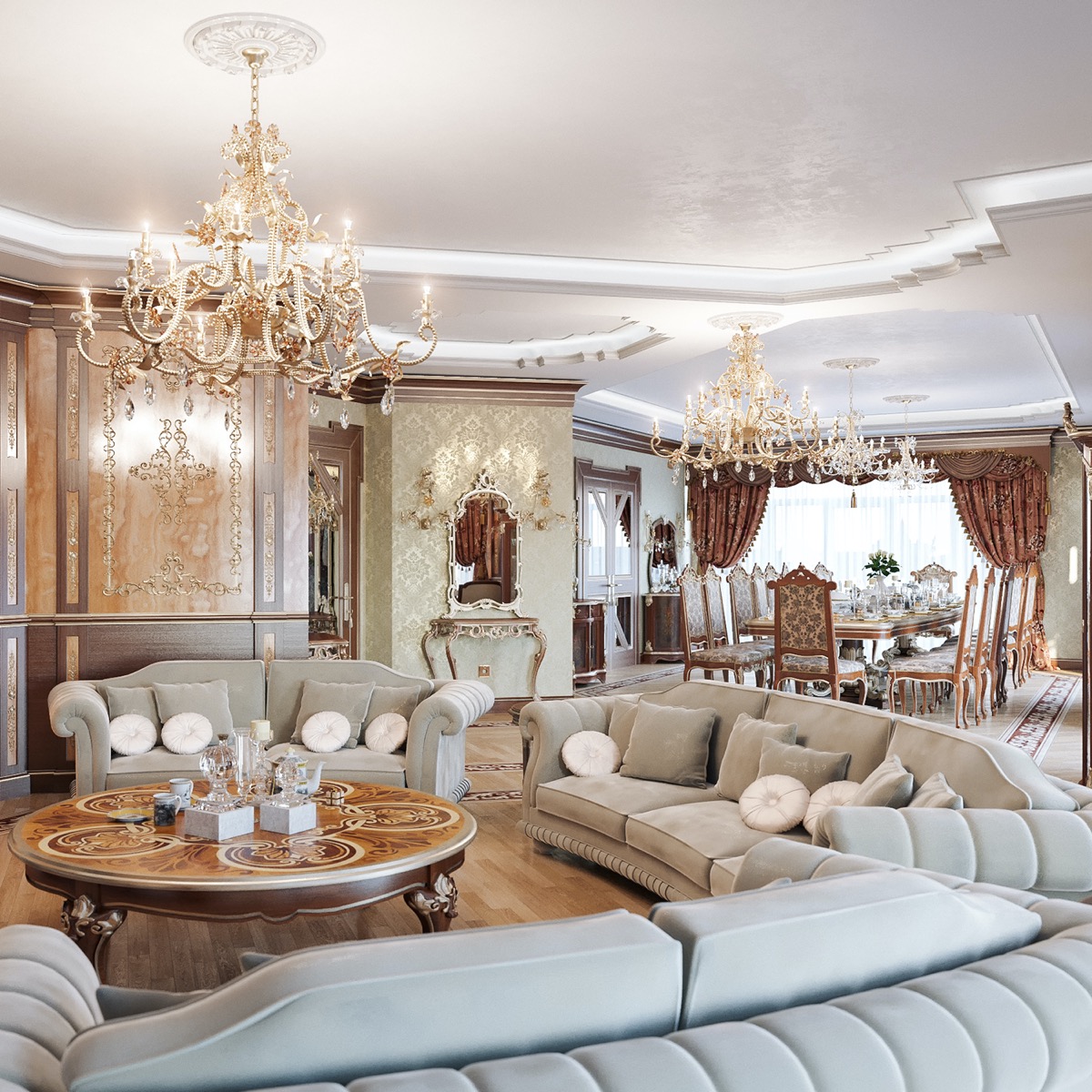 Contemporary luxury villa interior design in Dubai | ALGEDRA design |  Archinect