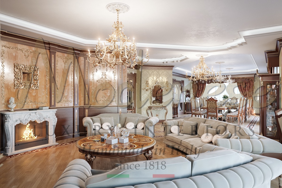 Stylish Living Room And Dining Room Villa Design ⋆ Luxury Italian ...