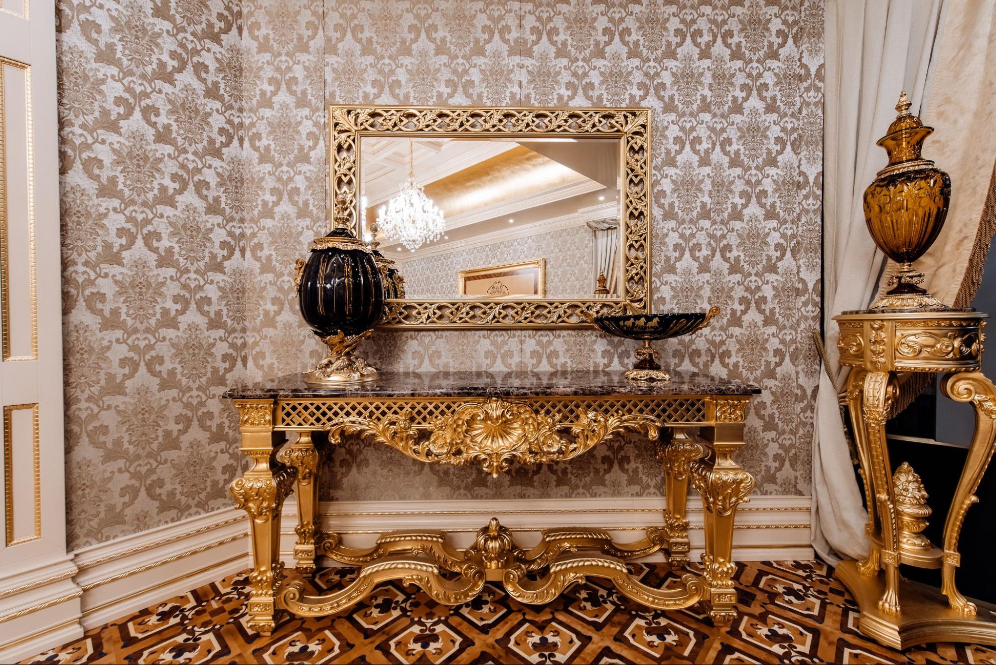 Table exclusive de luxe fabriquée à la main par Modenese