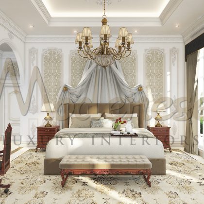 Moroccan style in the bedroom interior villa