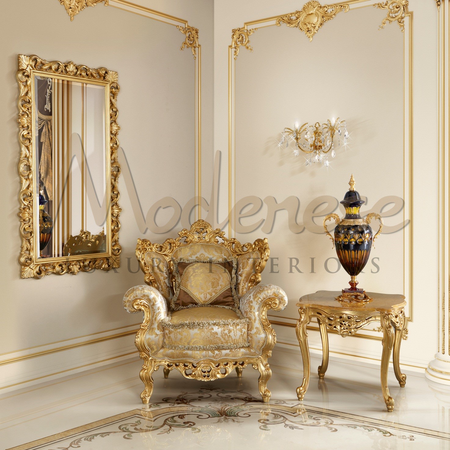 Baroque Armchair Chesterfield Antique Solid Cream Beige Style Furniture King Chair Vintage 