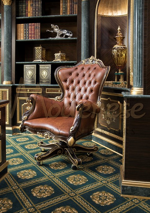 Leather armchairs, often known as club chairs or smoking chairs, are common in houses with a classic design aesthetic