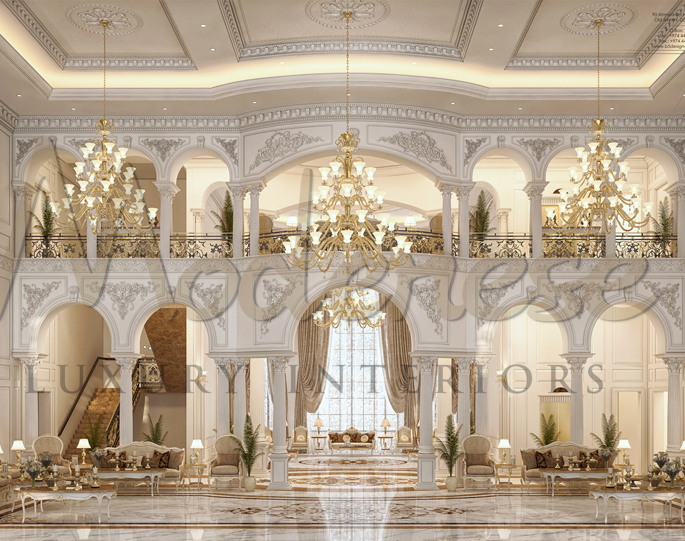 Intérieur de maison de style classique à La Mecque, Arabie Saoudite