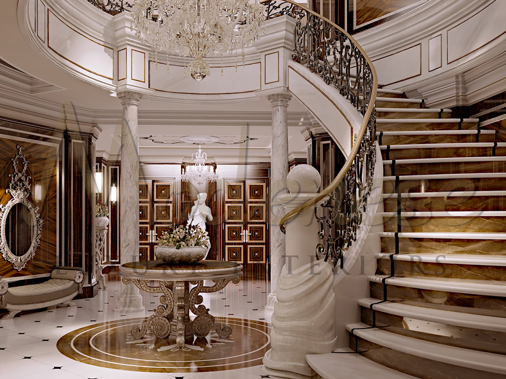 Classical Interiors For Luxurious Mansion