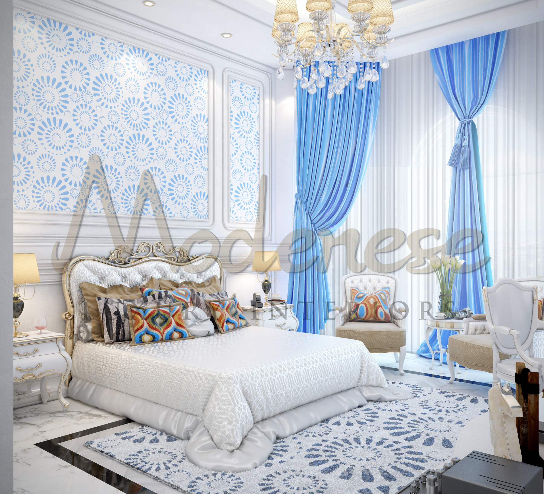 Luxury Classic Bedrooms To Create A Wonderful Scenario For Villa in Jeddah, KSA