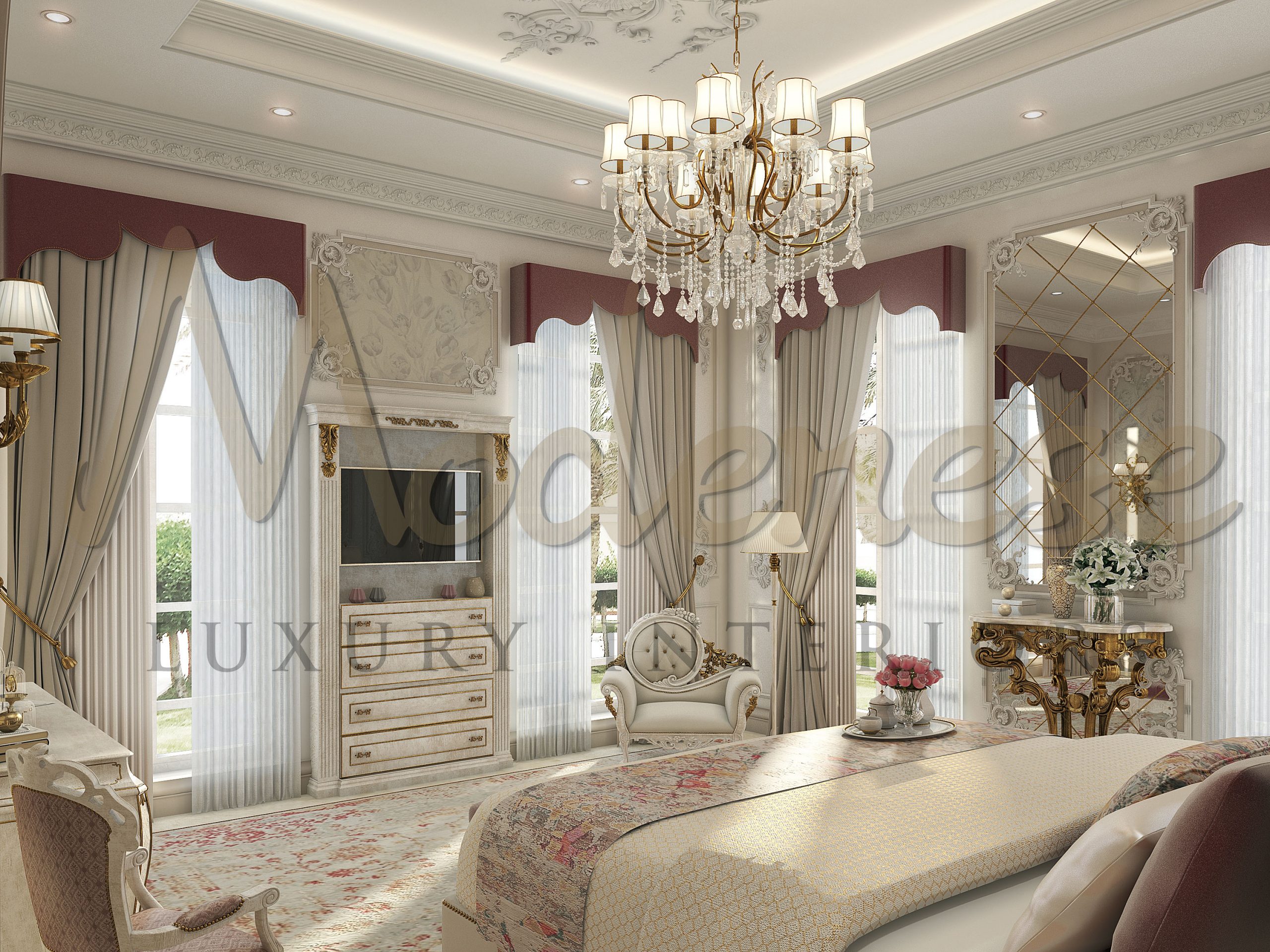 Exquisite Classical Bedroom For Mansion in Kenya
