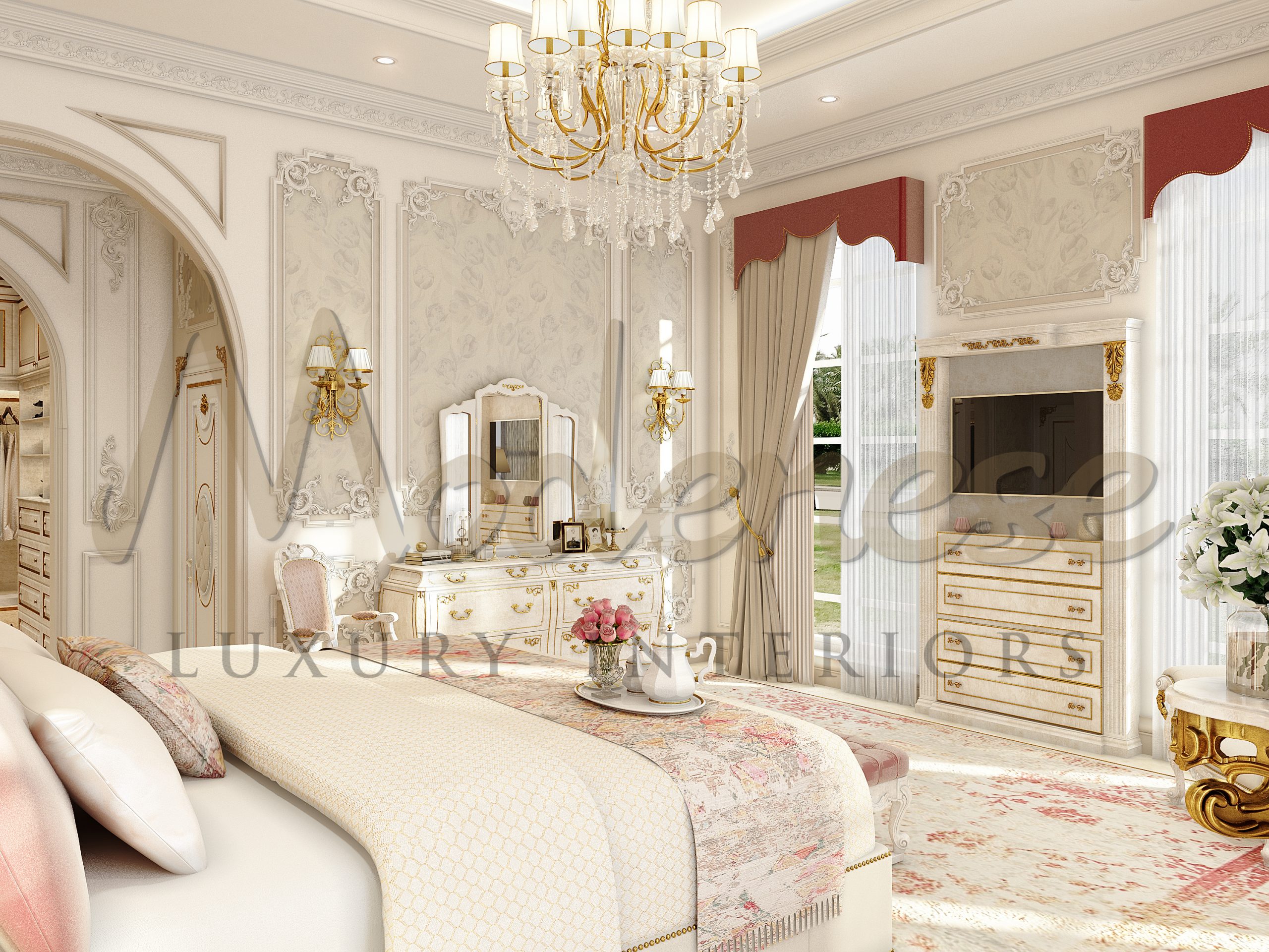 Exquisite Classical Bedroom For Mansion in Kenya