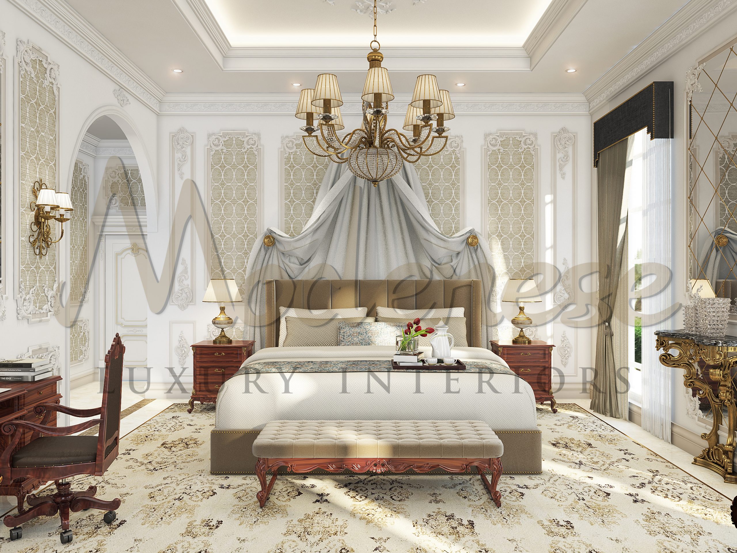    Gorgeous Bedroom Design For Luxurious Mansion In Morocco 1 Scaled 