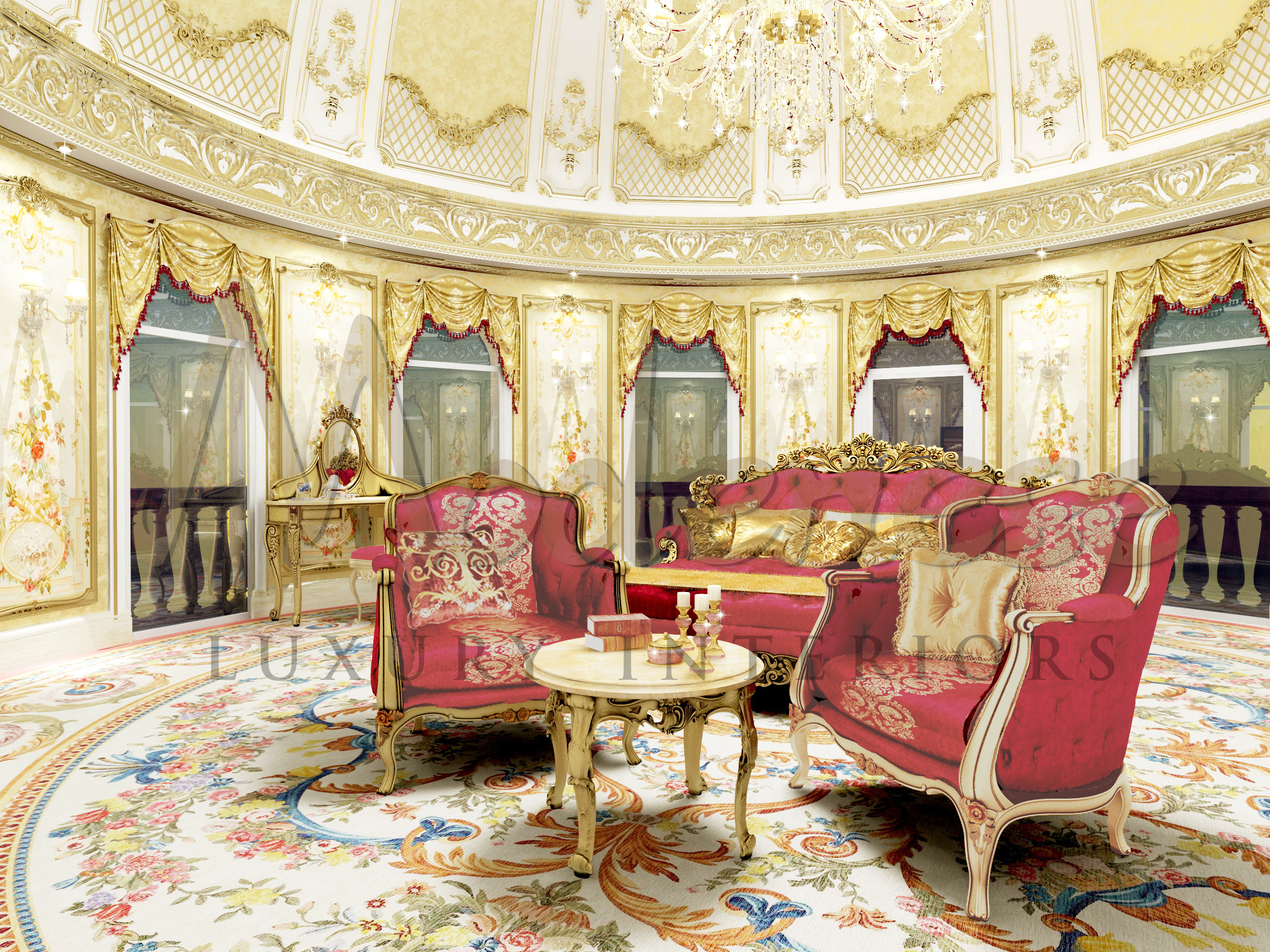 Gorgeous Classic Bedroom Design For Luxury Villa in Dubai, UAE