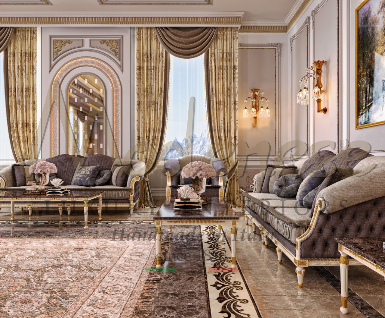 Stunning Majlis Interior Design For Villa in Mecca, KSA