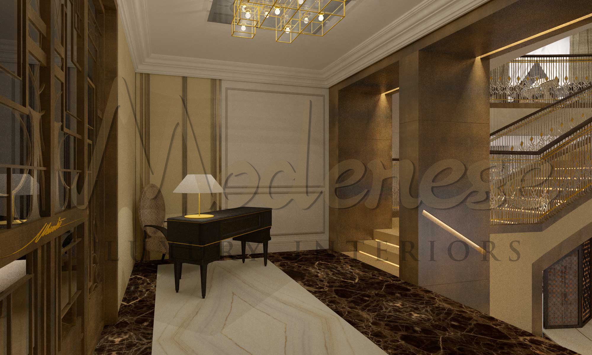 Modenese Luxury Interiors的现代餐厅设计