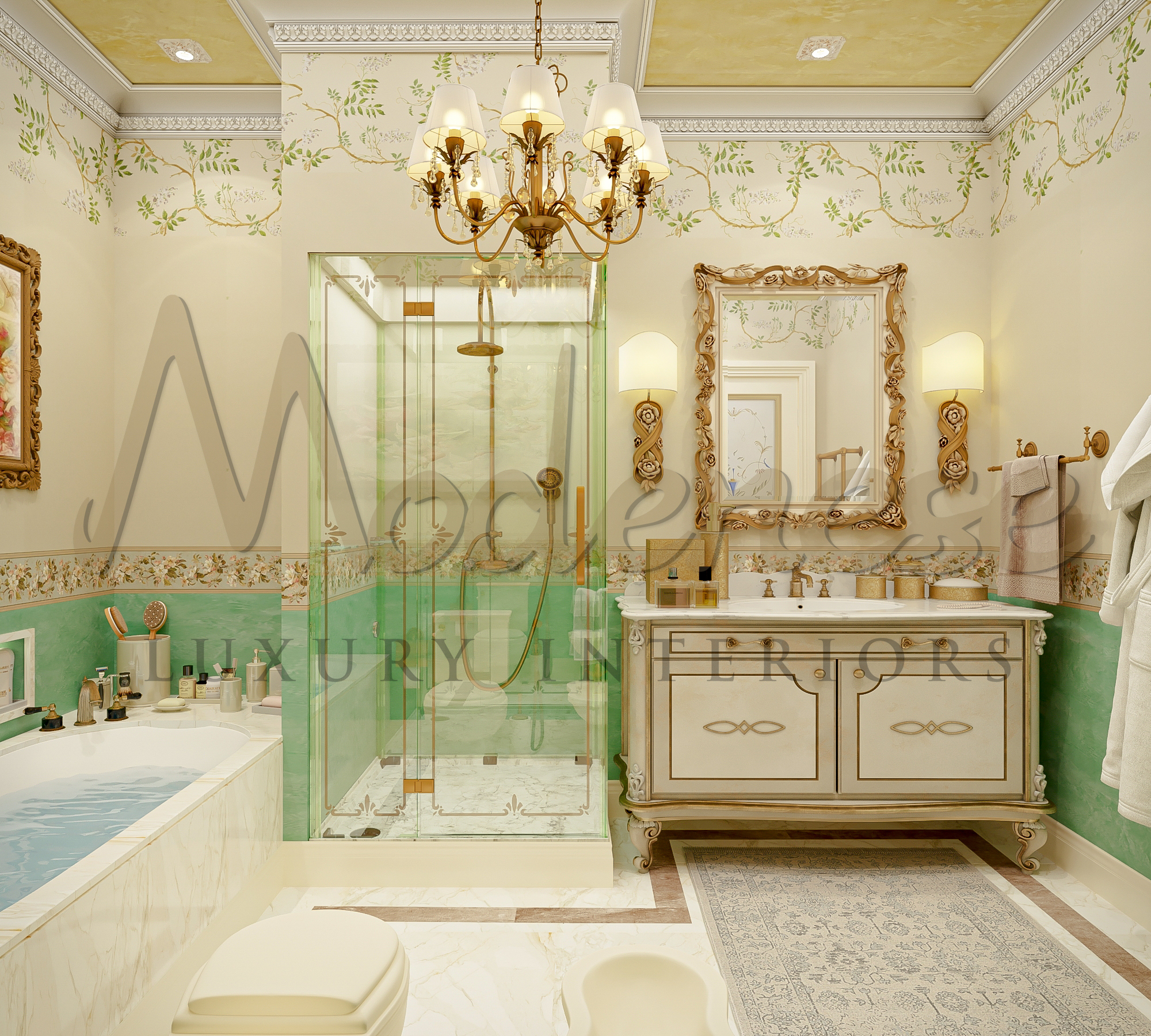 Spectacular Bathroom Design For Luxury Villa in Riyadh, Saudi Arabia