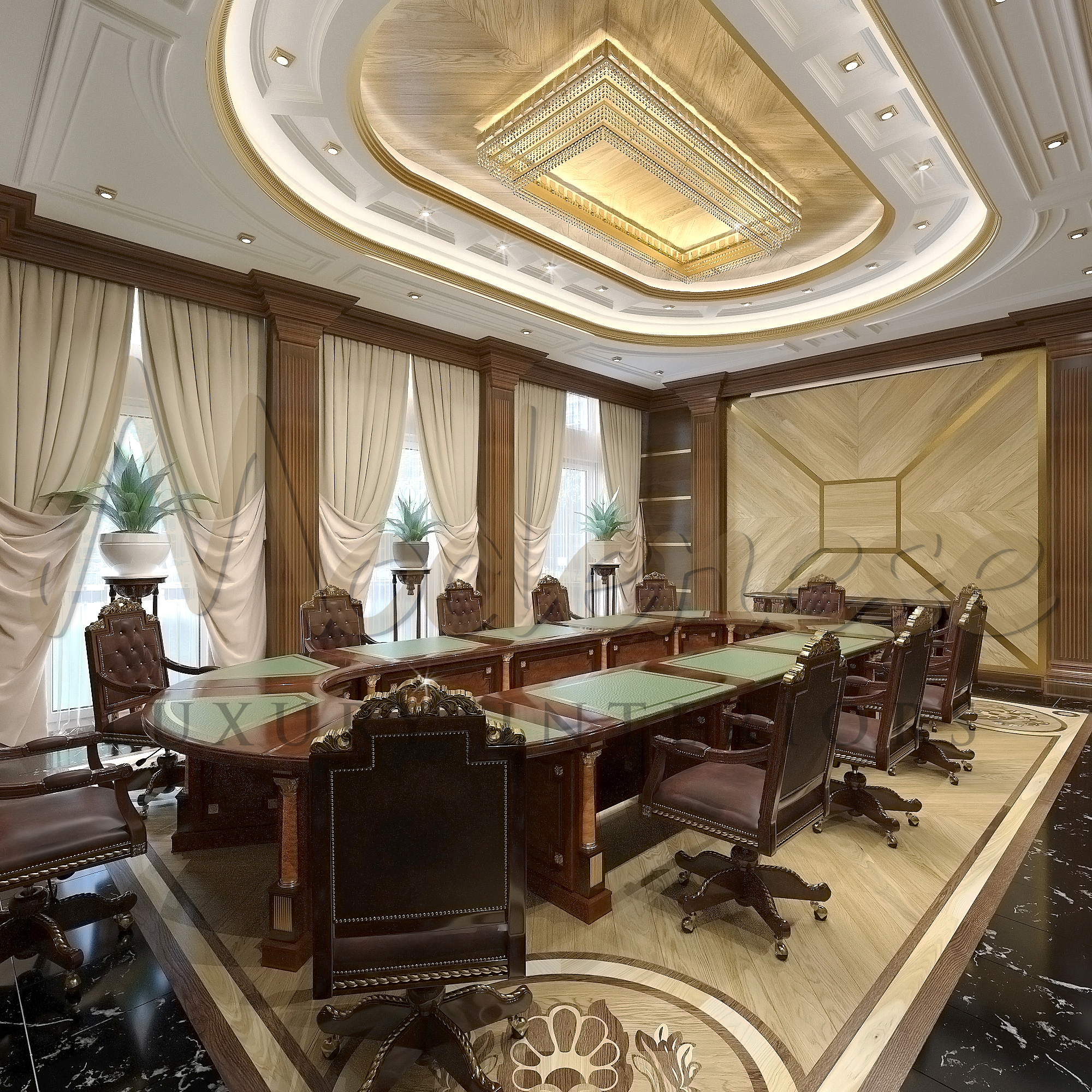 Classic luxury furniture for meeting room by Modenese Luxury Interiors