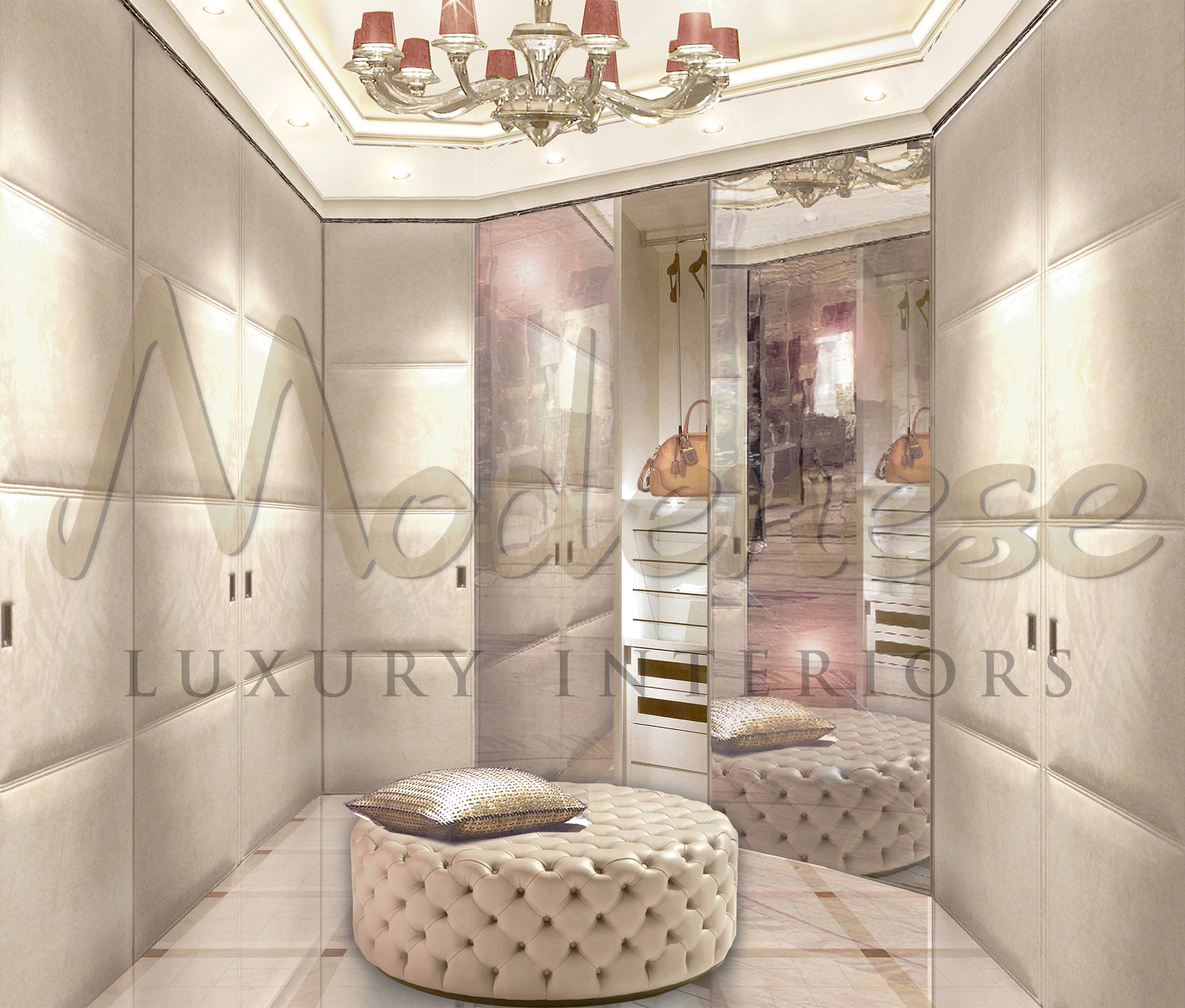Bespoke High-End Dressing Rooms For Villa in Luanda, Angola