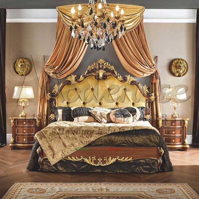 Дизайн интерьера спальни в королевском стиле