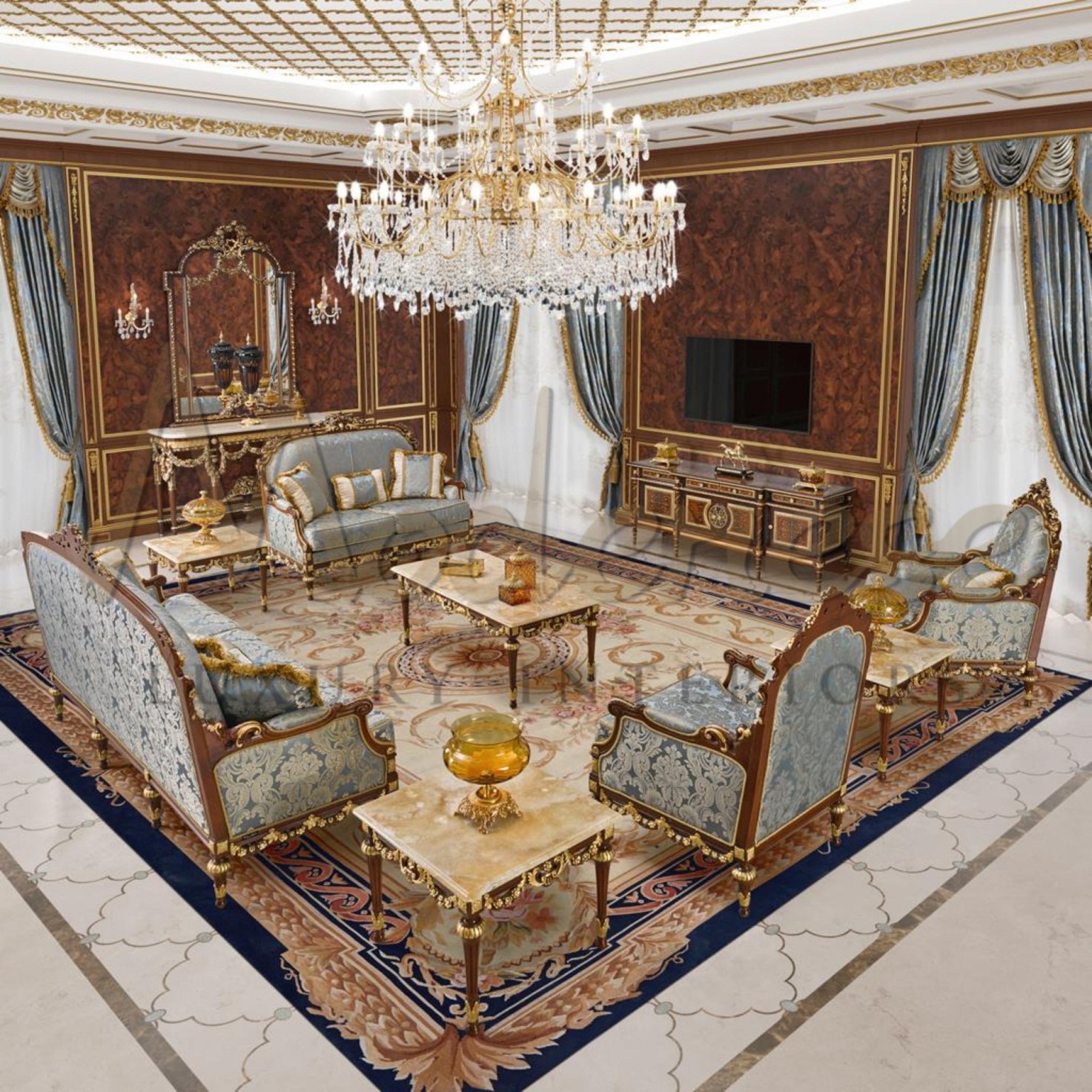 МЕЖДУНАРОДНЫЕ ПРОЕКТЫ ДИЗАЙНА ИНТЕРЬЕРА КЛАССА ЛЮКС ОТ MODENESE LUXURY  INTERIORS ⋆ Luxury classic furniture made in Italy