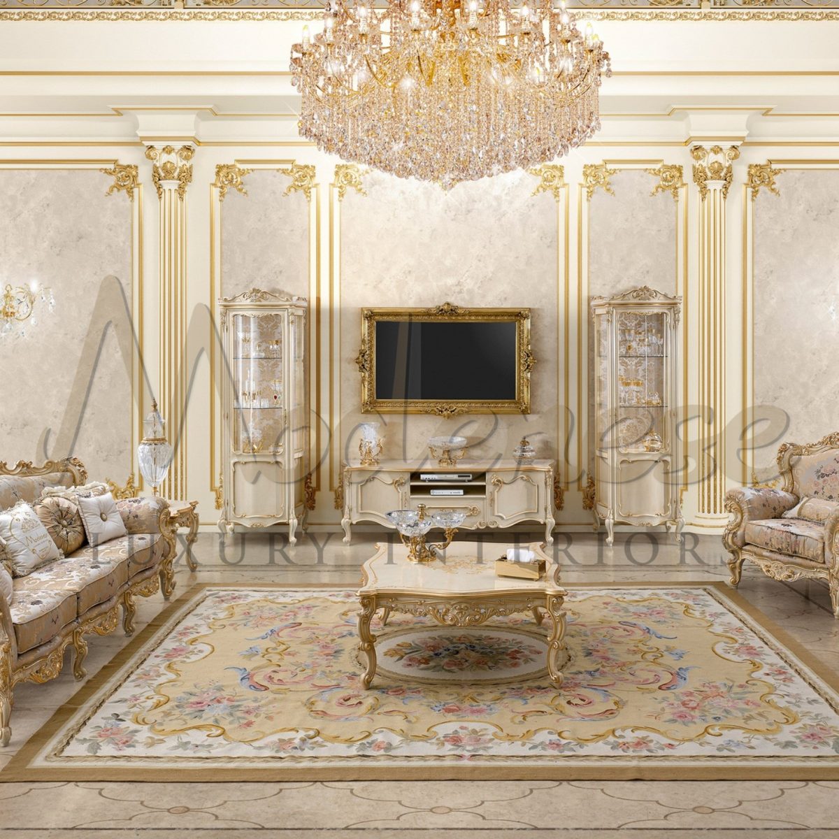 Image showcasing DESIGN OF LUXURY CRYSTAL CHANDELIERS ⋆ Luxury Italian Classic Furniture